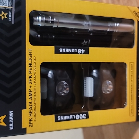 US Army brand 2pk Headlamp + 2pk Penlight - Picture 2 of 6